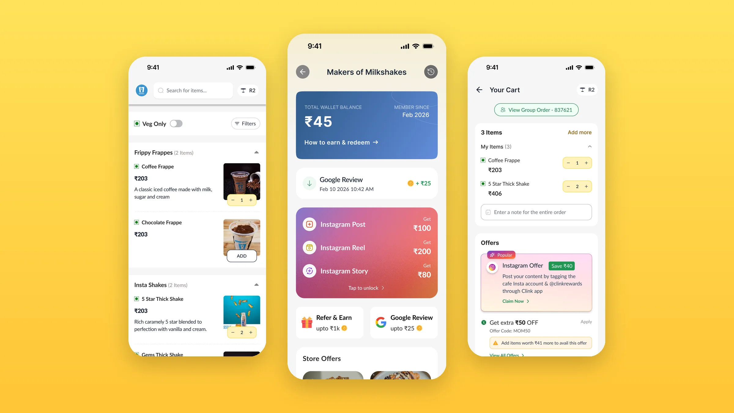 Clink rewards app