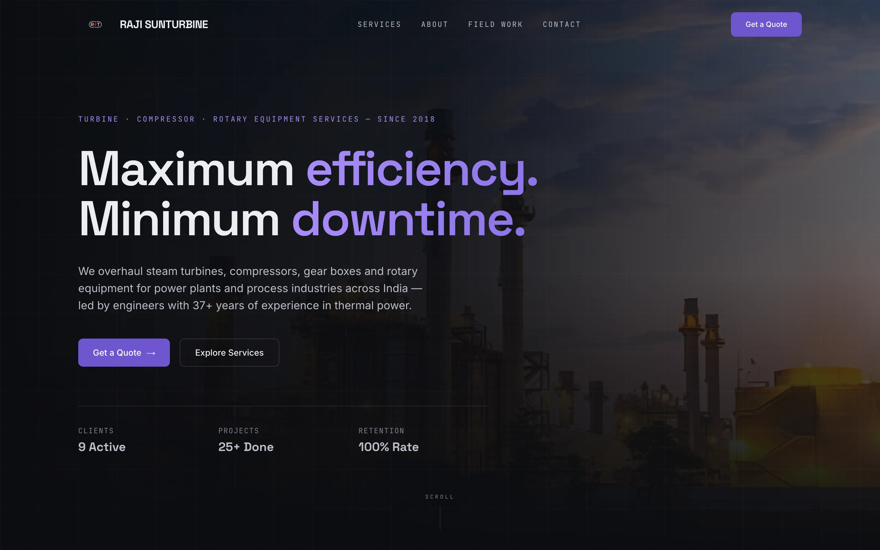 Raji Sunturbine website
